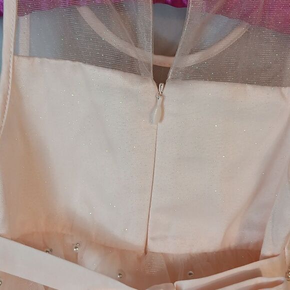 American Princess Satin Beaded Dress - Picture 5 of 9